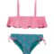 O'Neill Big and Little Girls Sequoia Ruffle Bikini Set