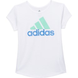 adidas Little Girls Badge of Sport T-Shirt - Short Sleeve
