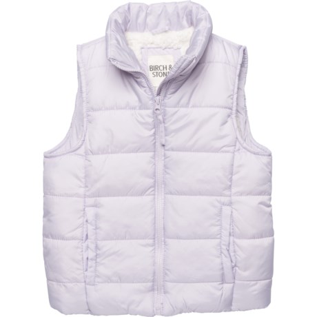 Birch & Stone Big Girls Faux-Fur Lined Puffer Vest - Insulated