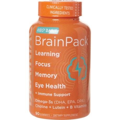 Brainiac Kids BrainPack Daily Gummy Vitamins - 90-Count