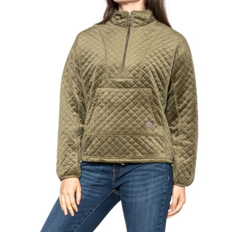 LIV OUTDOOR Jolie Textured Pullover Sweater - Insulated, Zip Neck