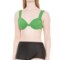 WE WORE WHAT Claudia Ruched Bikini Top - Underwire