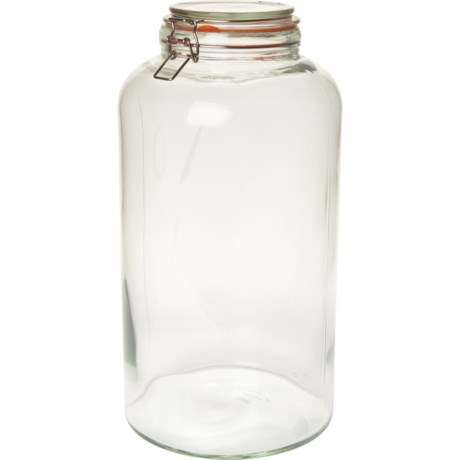 Gibson Home Alpha Glass Canister - 2.4 gal., Trigger Closure