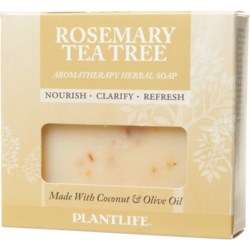 Plant Life Rosemary Tea Tree Aromatherapy Herbal Bar Soap - 4.5 oz.