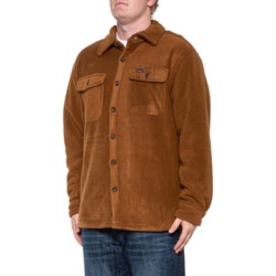 Smith's Workwear Solid Microfleece Shirt Jacket - Sherpa Lined