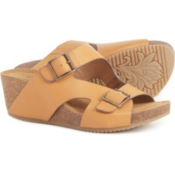 Comfortiva Emah Wedge Sandals- Leather (For Women)