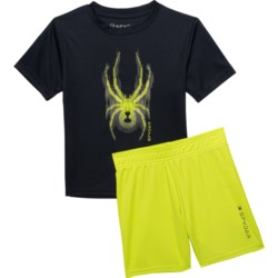 Spyder Little Boys Spliced T-Shirt and Shorts Set - Short Sleeve