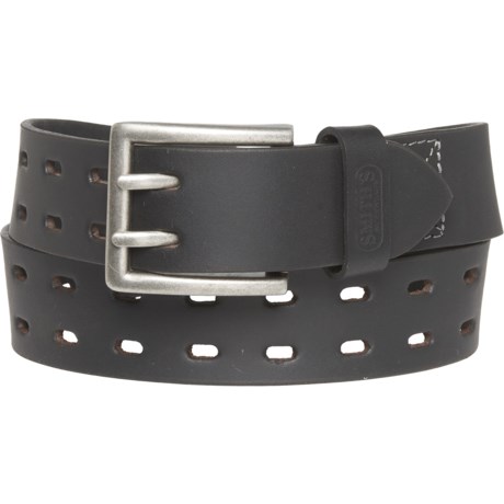 Smith's Workwear Perforated Double-Prong Buckle Belt - Leather, 40 mm (For Men)