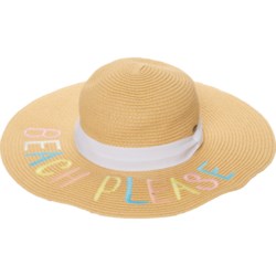 C.C. Beach Please Straw Hat - UPF 50+ (For Women)
