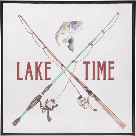 Made in Canada 20x20” Lake Time Wall Decor