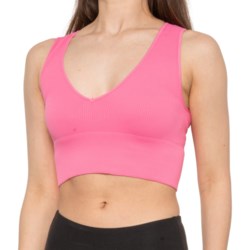 A by Avocado Plunge V-Neck Crop Top - Sleeveless