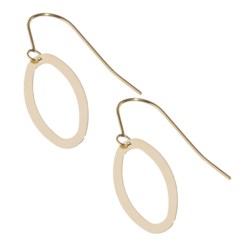 Stanley Creations 14K Gold Earrings - Oval