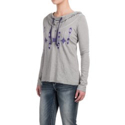 Panhandle Embroidered Hooded Shirt - Long Sleeve (For Women)