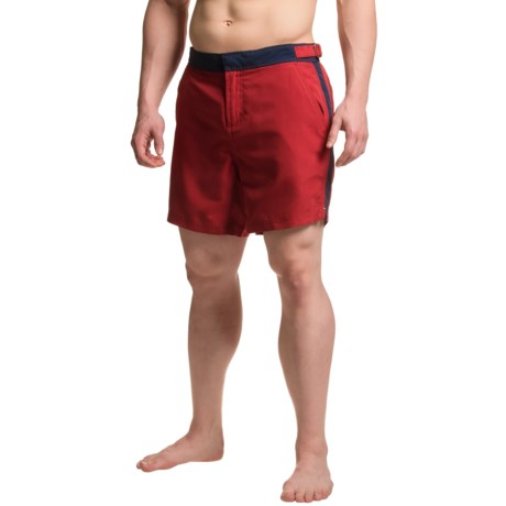 JACHS NY Color-Block Hampton Swim Shorts (For Men)