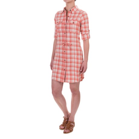Gramicci Ventura Plaid Shirt Dress - Cotton, Long Sleeve (For Women)