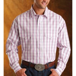Panhandle Slim Plaid Western Shirt - Snap Front, Long Sleeve (For Men)