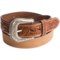 Roper Pebble-Grain Leather Belt (For Men)