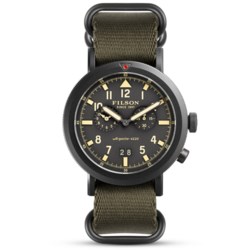 Filson Scout Dual Time Watch - 45.5mm, Nylon Strap (For Men)