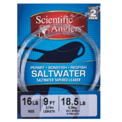 Scientific Anglers Saltwater Tapered Leader - Loop, 2-Pack, 9’