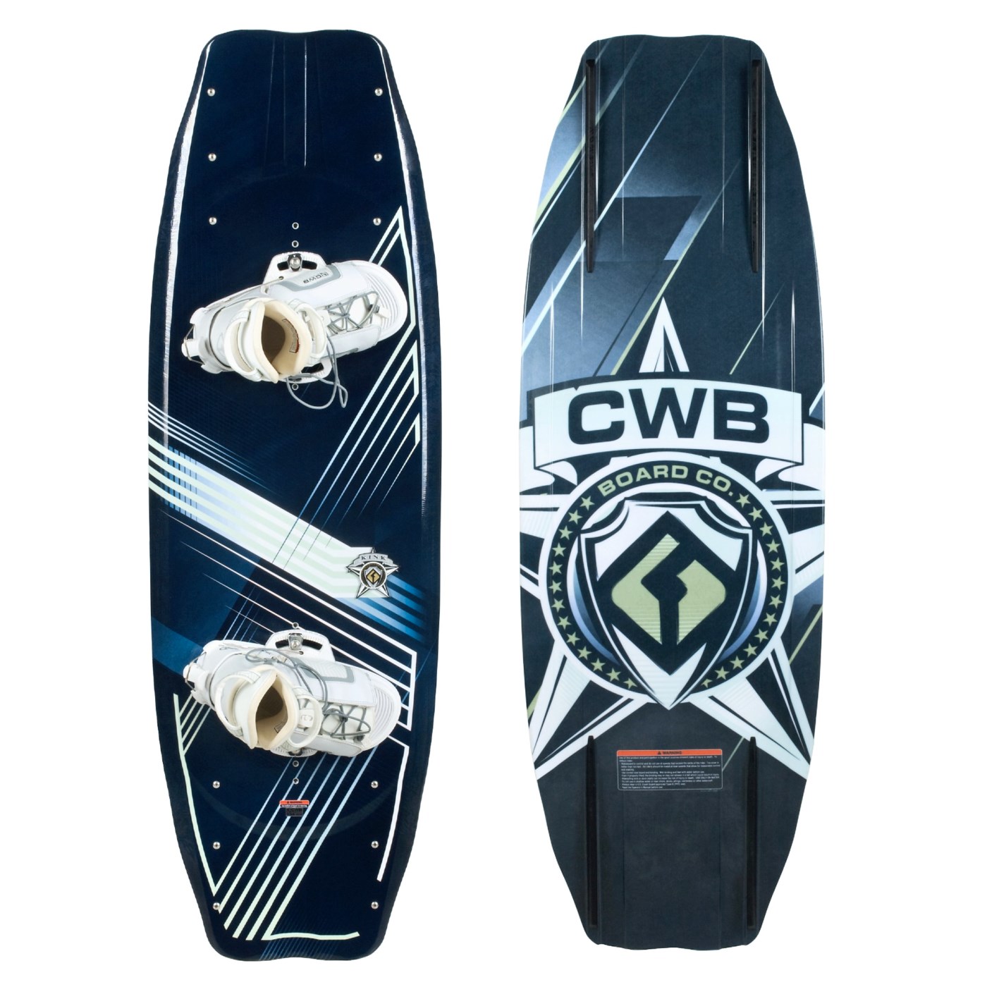 CWB Board Co. Kink Wakeboard with Torq Bindings 2121G 36