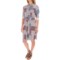 Foxcroft Rayon Twill Patchwork Shirt Dress - Long Sleeve (For Women)