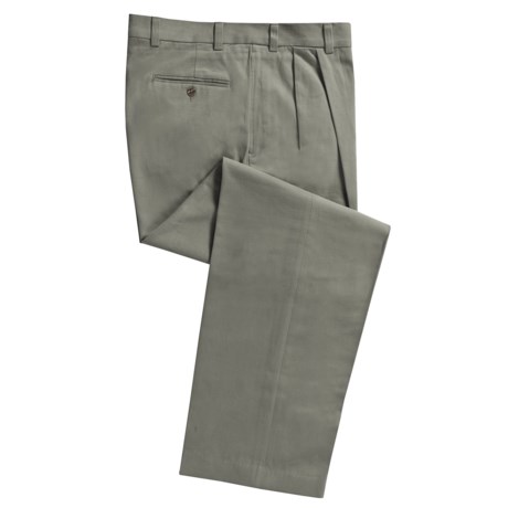Specially made Cotton Twill Pants - Pleated Front (For Men)