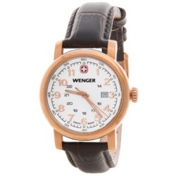 Wenger Urban Classic Analog 34mm Watch - Leather Strap (For Women)