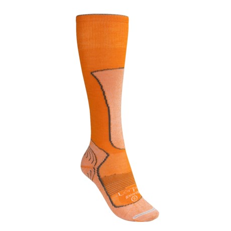 Lorpen Lightweight Ski Socks - Merino Wool-Silk, Over the Calf (For Women)