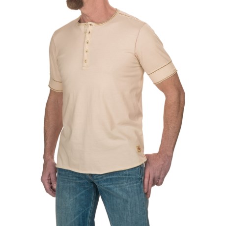 Jeremiah Cotton Jersey Henley Shirt - Short Sleeve (For Men)