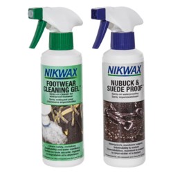Nikwax Nubuck and Suede Footwear Cleaning and Waterproofing Duo Pack - 10 fl.oz. Each