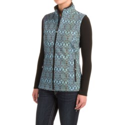 Roper Diamond Aztec Soft Shell Vest (For Women)