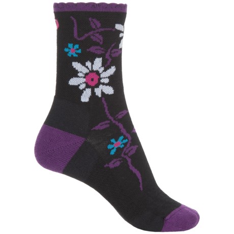 Point6 Active Life Bloom Extra-Light Socks - Merino Wool, 3/4 Crew (For Women)
