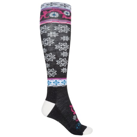 Point6 Ornament Extra-Light Socks - Merino Wool, Over the Calf (For Women)