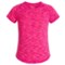 Gaiam Go Girl Space-Dyed Shirt - Short Sleeve (For Big Girls)