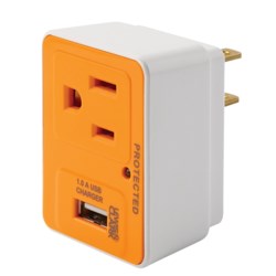 Lewis N Clark Compact Surge Protector and USB Charger