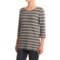 Indigenous Nautical-Stripe Sweater - Organic Cotton, Elbow Sleeve (For Women)