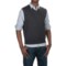 Aqua by Toscano V-Neck Sweater Vest (For Men)