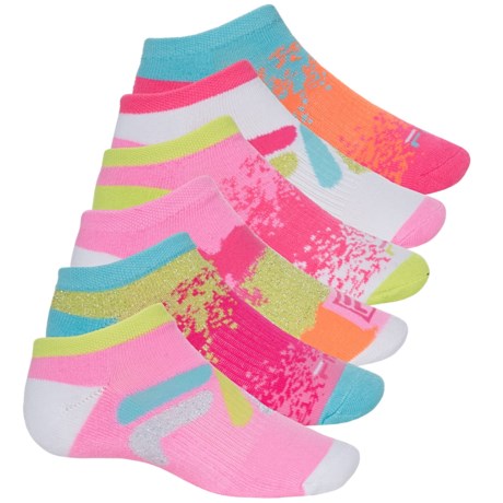 Fila No-Show Socks - 6-Pack, Below the Ankle (For Big Girls)