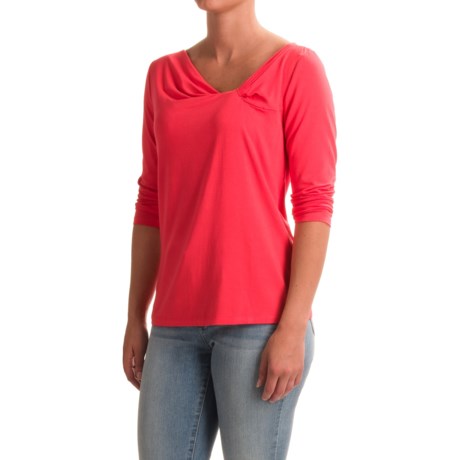 Nomadic Traders NTCO Between the Lines Knotty Shirt - Stretch Rayon, 3/4 Sleeve (For Women)