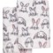 Casaba Pawfect Bunnies Hand Towels - 2-Pack, White-Pink