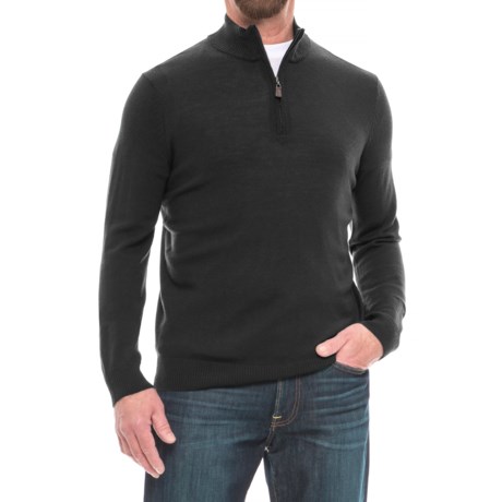Cullen Merino Wool Sweater - Zip Neck (For Men)