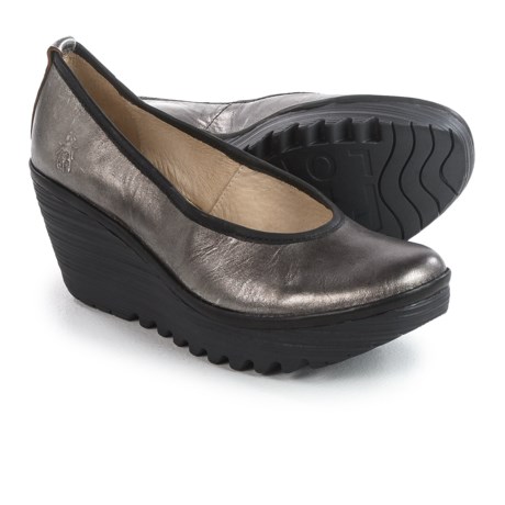 Fly London Yalu Shoes - Leather, Wedge Heel (For Women)