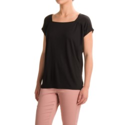 Lilla P Warm Square-Neck Shirt - Short Sleeve (For Women)