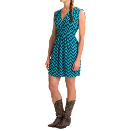 Rock & Roll Cowgirl Chevron Print Jersey Dress - Sleeveless (For Women)