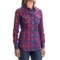 Rock & Roll Cowgirl Embroidered Plaid Shirt - Snap Front, Long Sleeve (For Women)