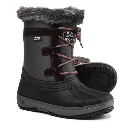 Pajar Joanie Mid Side-Zip Pac Boots - Waterproof, Insulated, Faux-Fur Trim (For Girls)