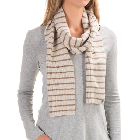 Carve Designs Lodge Rib-Knit Scarf (For Woman)