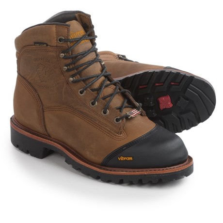 Chippewa Apache Leather Work Boots - Waterproof, Insulated, 6” (For Men)