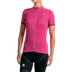 Castelli Anima Cycling Jersey - Zip Front, Short Sleeve (For Women)