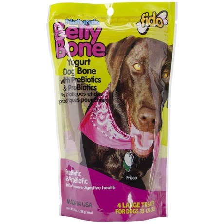 Fido Belly Bone Yogurt Dental Dog Treats - Large, 4-Pack